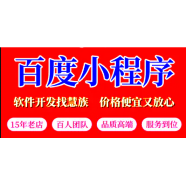 百度小程序开发电商内容园区景区智能功能定制
